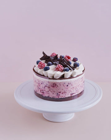 Black Forest cake with whipped cream, chocolate sponge and cherries – handcrafted in Sydney by Ontico Patisserie
